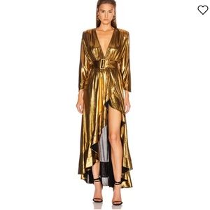 Retrofete Metallic High Low Wayne Dress